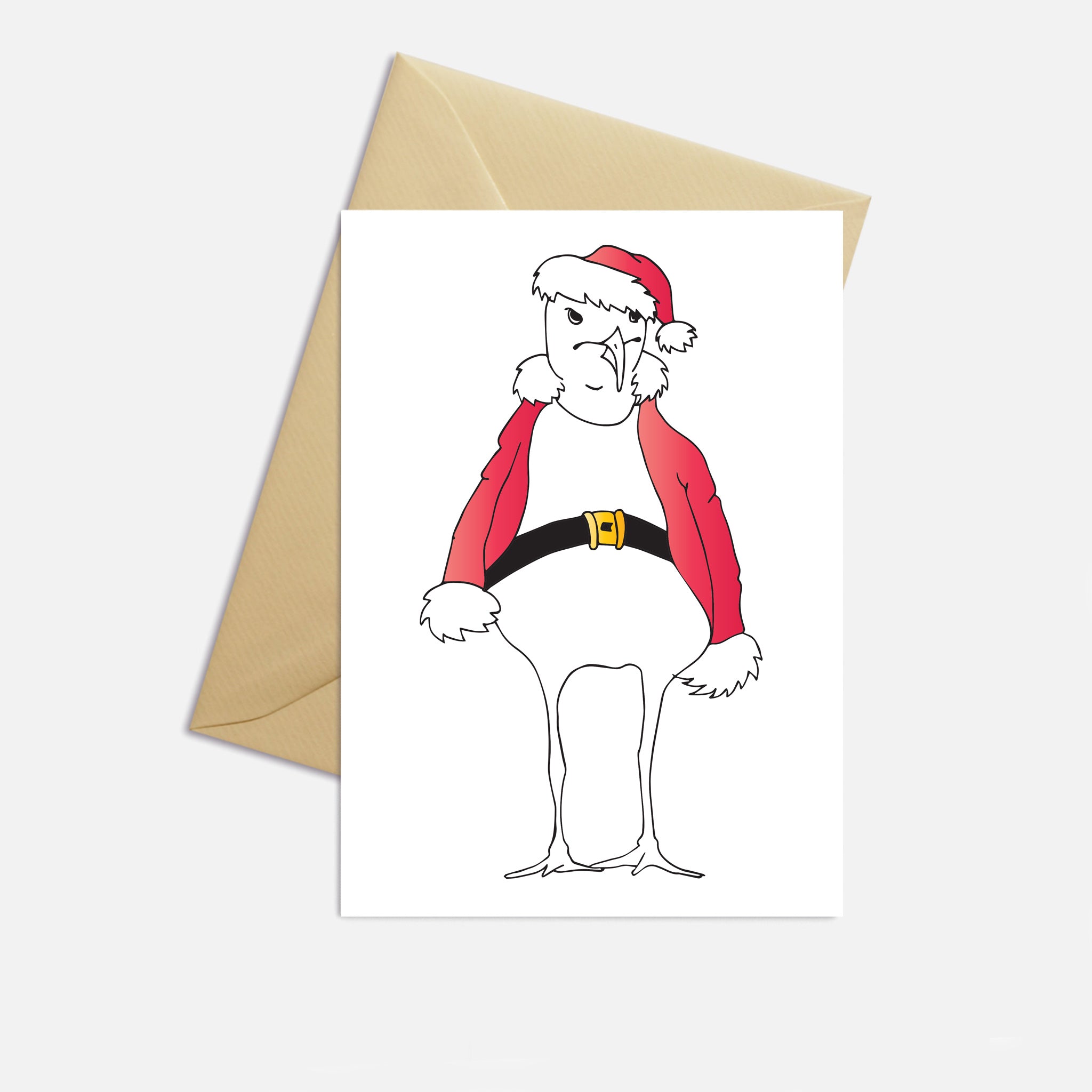 Grumpy Santa Harry Greeting Card