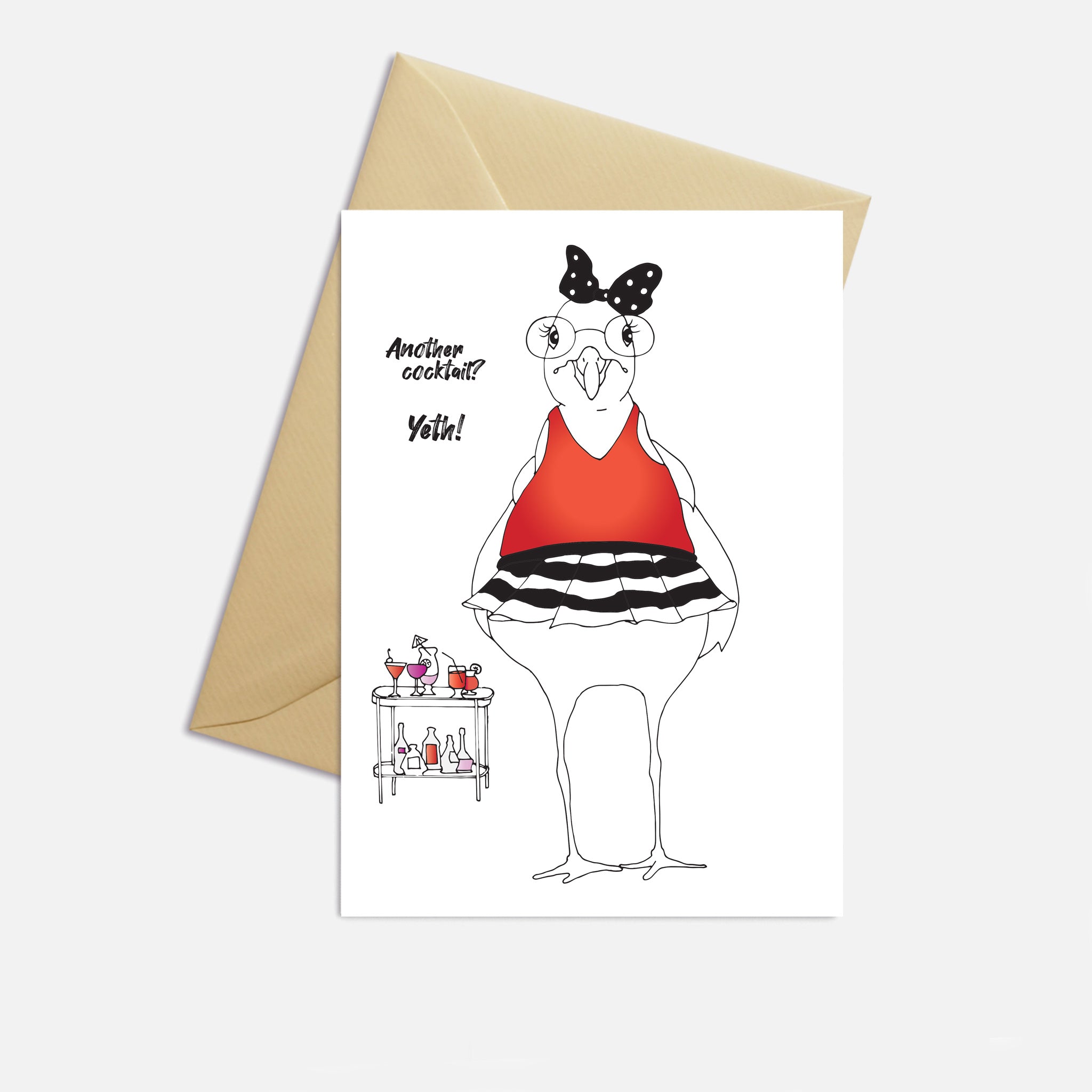 Harriet's Cocktail Party Greeting Card