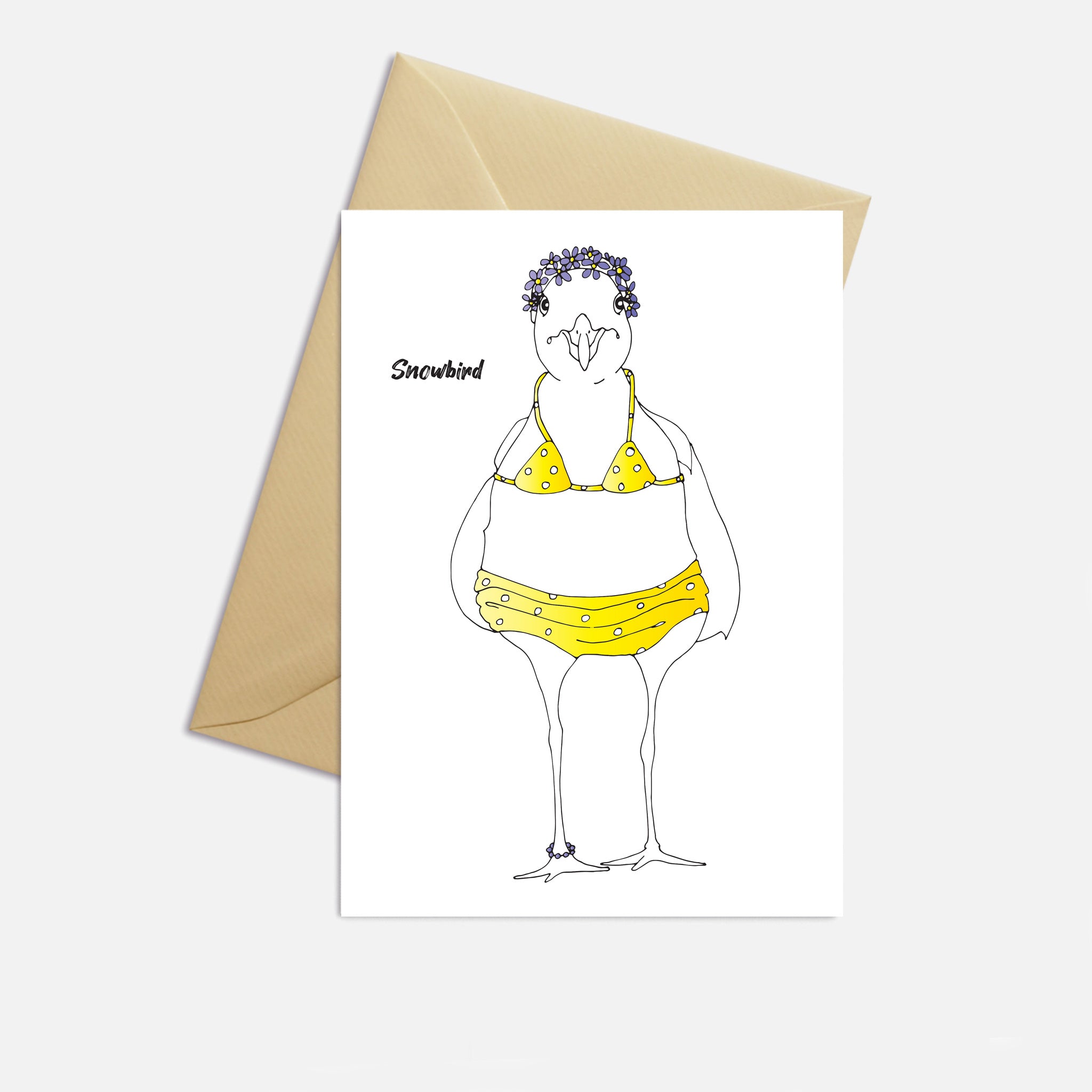 Snowbird Harriet Greeting Card