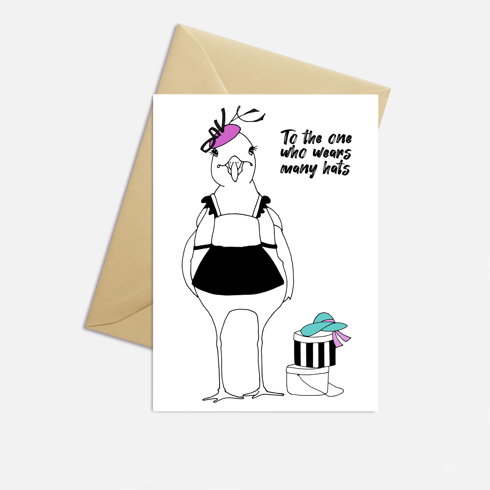 Harriet's Many Hats Greeting Card